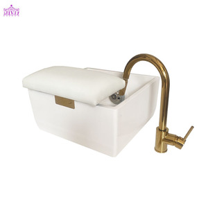 Salone per unghie mobili quadrati in ceramica per pedicure <span class=keywords><strong>vaschetta</strong></span> per <span class=keywords><strong>pediluvio</strong></span> con pedale con sedia pedicure con lavabo elettrico - Product Image 5