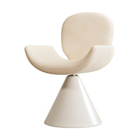 Tabouret de maquillage rotatif en métal haut de gamme avec dossier, design moderne pour coiffeuse et dressing, mobilier de maison