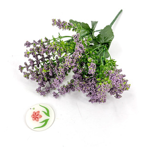 Bouquet de <span class=keywords><strong>fleurs</strong></span> <span class=keywords><strong>artificielles</strong></span> réalistes en tissu imperméable à 5 tiges, petit buisson <span class=keywords><strong>pour</strong></span> arrangements funéraires et commémoratifs dans les cimetières - Product Image 4