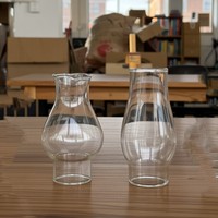 En gros, Abat-jour en verre soufflé à la main transparent pour lampe à huile, lampe à kérosène, lampe globe, abat-jour coupe-vent, et récipients pour lampe à kérosène