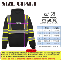 Hoodie Keselamatan Hitam dengan Logo Custom ZUJA, Pita Reflektif Visibilitas Tinggi, Kantong Besar, Grosir, Sweater Keselamatan