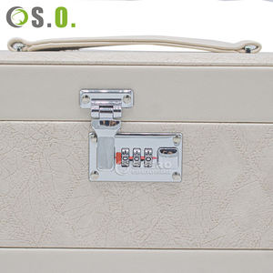 Caja de Almacenamiento de Joyas de Viaje Portátil Personalizada de Fábrica, Simple, de Cuero PU, de Gran Capacidad, Organizador de Joyas para Aretes y Collares - Product Image 4