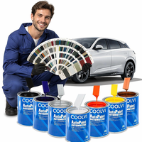 Peinture automobile rouge fer 1K haute brillance - Revêtement automobile à bonne couverture pour la retouche automobile