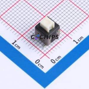 PS-5824SVB-4PL <b>Push</b> <b>Button</b> <b>Switch</b> SMD <b>Switch</b> Self-Locking Rectangle Plunger 500mA 24V - Product Image 1