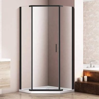 Cabine de douche de luxe en acier inoxydable, Led à vapeur, salles de douche en verre Transparent, les plus populaires
