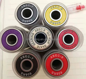 8.* 22*7 Roulement de planche à roulettes à joint noir en acier chromé à bas prix 608 Roulement à billes à gorge profonde - Product Image 5