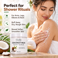 Marque Blanche Gommage Corporel Biologique Naturel Anti-Cellulite Exfoliant Hydratant Éclaircissant au Lait de Coco