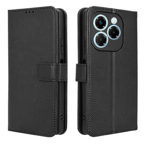 เคสโทรศัพท์แบบฝาพับหนัง PU ลายกระเป๋าสตางค์เพชรหรูหราสำหรับ40X Infinix Note 5G - Product Image 1