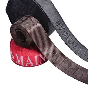 สายสะพายกระเป๋าสีดำแบบหนา สายรัดไนลอนสำหรับเสื้อผ้าและพวงกุญแจ - Product Image 3