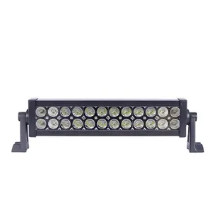 Auxtings-barre lumineuse led droite tout terrain à double rangée en aluminium, 13.5 pouces, 72W, pour motoneige, profil d'usine