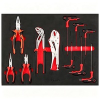 Chariot d'atelier, coffre à outils, boîtes à outils avec outils inclus