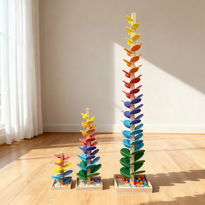Runwood Rainbow Music Tree: <span class=keywords><strong>Blocchi</strong></span> di Costruzione <span class=keywords><strong>in</strong></span> <span class=keywords><strong>Legno</strong></span> Rotanti e Impilabili, Giocattoli Educativi Colorati Fai-da-Te per Bambini - Product Image 2