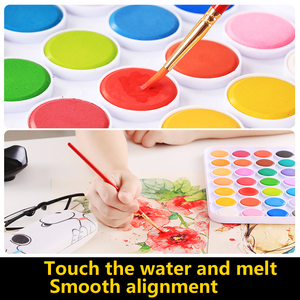 Ensemble de pigments d'<span class=keywords><strong>aquarelle</strong></span> solides Giorgione 28 couleurs avec pinceau en nylon pour la peinture à l'<span class=keywords><strong>aquarelle</strong></span> sur papier ou toile - Product Image 2