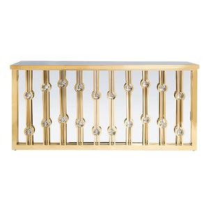 <span class=keywords><strong>Table</strong></span> <span class=keywords><strong>de</strong></span> <span class=keywords><strong>bar</strong></span> moderne en métal pour mariage avec structure en acier inoxydable |   Comptoir <span class=keywords><strong>de</strong></span> <span class=keywords><strong>bar</strong></span> commercial durable pour hôtel, salle <span class=keywords><strong>de</strong></span> banquet et fête - Product Image 2