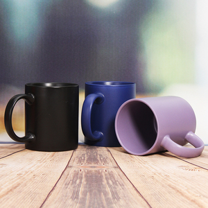 แก้วน้ำชาขายส่ง ทรงกลม แก้วกาแฟเซรามิก แก้วเซรามิกหลากสี สำหรับงานซับลิเมชั่น - Product Image 3