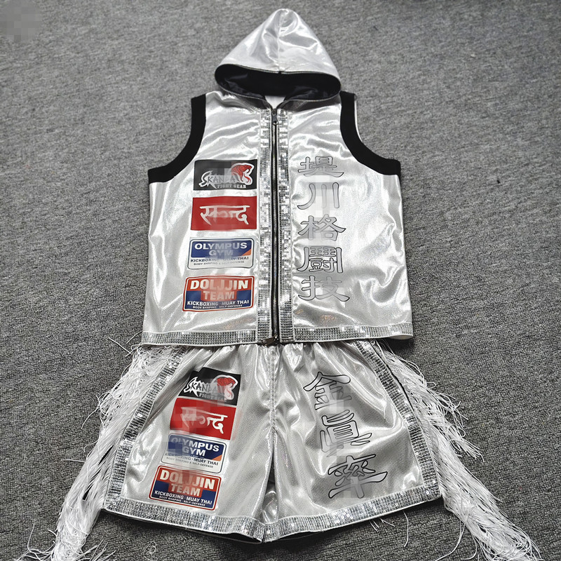 Capucha Ropa Deportiva Para Boxeo Uniforme Bóxer Rojo Para Adultos