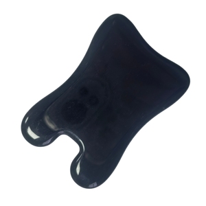 หินกัวซาแก้วสีดำธรรมชาติ รูปทรงเหรียญ สำหรับนวดหน้าและผิวกาย - Product Image 5