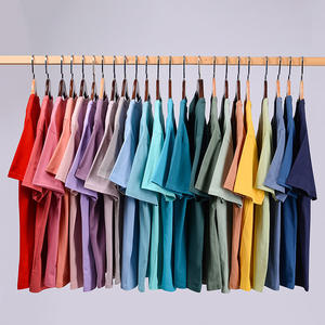 Unisex-T-Shirt Ripschmuck Übergröße T-Shirt 100 % Baumwolle schwergewicht Übergröße gerade Schultern Streetwear T-Shirt - Product Image 1