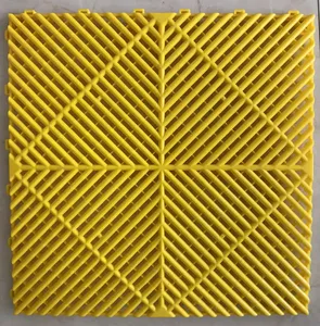 Polypropylene Car Wash Detailing Garage Floor Tiles Modular Floor Mats Garage