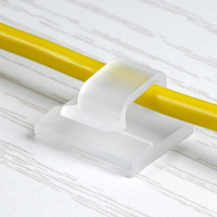 Lian Yang WCL Auto-Adhésif PA66 Nylon Câble Clips En Plastique De Bureau Fil Organisateur Pinces