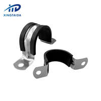 Pince de serrage en U en acier à ressort de 32 mm, robuste, en plastique caoutchouté, avec double trou, très vendue
