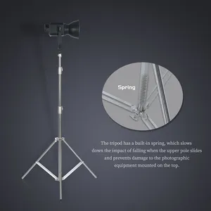 Accessori per Studio Fotografico, Stativo per Luci in Acciaio Inossidabile con Ruote - Product Image 4