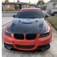 Capot Moteur Personnalisé en Fibre de Carbone Véritable Style V GTS pour BMW Série 3 E90 335i 328i 2009 2010 2011 2012 Kit Carrosserie LCI