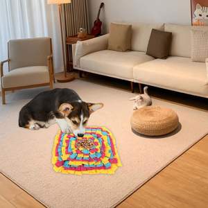Tapis de renifflement carré pour chiens, favorise la recherche naturelle de nourriture, tapis interactif pour animaux de compagnie, tapis de renifflement pour chiens - Product Image 5