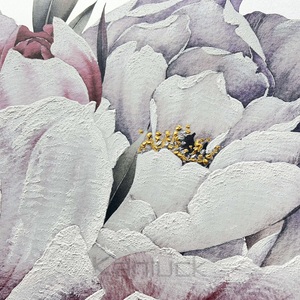 Quadro Moderno Dipinto a Mano con <span class=keywords><strong>Fiori</strong></span> <span class=keywords><strong>su</strong></span> <span class=keywords><strong>Tela</strong></span> con Cornice, Stampa UV Originale 75x75cm 6 Colori - Product Image 4
