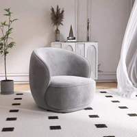 Fauteuil individuel crème de luxe léger avec table basse pour salon, balcon, salon de beauté ou réception