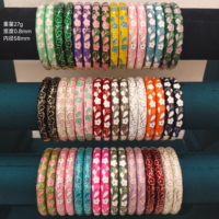 Vente en gros mixte de bracelets en émail cloisonné de haute qualité, colorés, résistants à l'usure, plaqués or 18 carats, avec motifs floraux en relief, cadeaux pour femmes