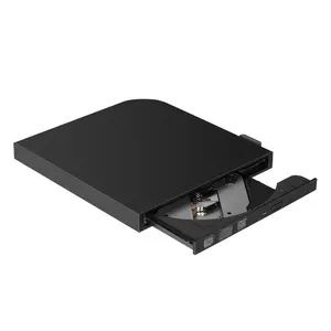 Lecteur de DVD externe USB 2.0 Lecteurs optiques DVD-R minces portables pour ordinateur portable et ordinateur de bureau