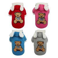 OEM & ODM Velvet Fuzzy Warm Soft Cute Animal Print Winter katze Haustier Hund Pullover Kleidung Pullover
