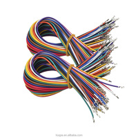 Kabel Baterai OEM Profesional 4.8mm 6.3mm dengan Terminal Crimp Spade Betina Berinsulasi untuk Harness Kabel