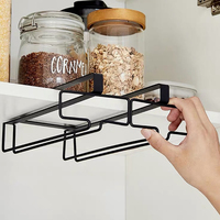 Nouveau design moderne, porte-bouteilles et porte-verres en métal sur pied, support de rangement multifonctionnel pour la cuisine