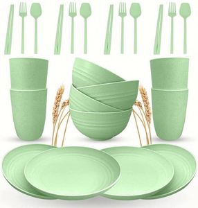 Juego de Vajilla de Paja de Trigo para Mesa de Comedor, Venta al por Mayor, 2021 - Product Image 1
