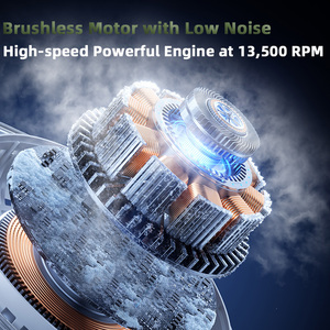 100 cấp tốc độ 13500 vòng/phút luồng không khí mạnh mẽ thắt lưng di động Clip Quạt đeo vành đai cá nhân Quạt sạc pin 24h thời gian sử dụng - Product Image 4