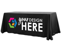 Nappe de table en polyester durable et écologique Aisa Display, imprimée numériquement, pour les événements de fête et promotionnels