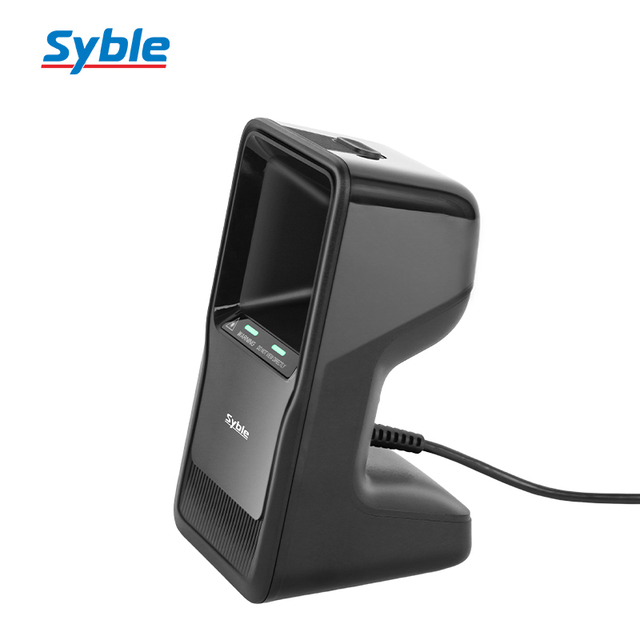 Syble New Item X80 2D Wired Desktop Most Popular Portable Wired USB 1D 2D Bar Qr Code Reader Omnidirectional Barcode Scanner