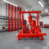 Paquete Completo de Bomba Contra Incendios Diésel Montada Sobre Plataforma |   Doble Tracción Eléctrica + Diésel |   Bomba Jockey + Panel de Control |   UL FM CCCF NFPA20