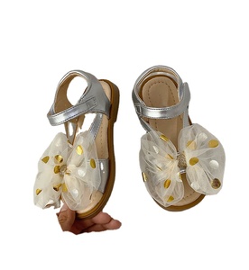 Sandales d'été pour petites filles, nu-pieds tendance pour enfants, chaussures de princesse <span class=keywords><strong>à</strong></span> nœud papillon scintillant, pour petites et grandes filles - Product Image 1