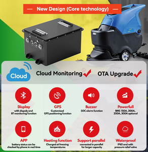 스위퍼 스크러버 배터리 공장 직판가 24V 36V 48V 100Ah 150Ah 200Ah 리튬인산철(LiFePO4) 배터리 (스위퍼 스크러버용) - Product Image 2