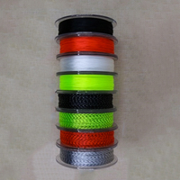 Engins de pêche à la mouche pour truite d'eau douce ligne volante support ligne de pêche boucle Double couleur tressée 20LB 30LB ligne de support