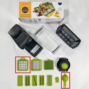 14/16 1 Multifunctional <b>Vegetable</b> Chopper Manual Food Chopper <b>Vegetable</b> Slicer Dicer Mandoline <b>Vegetable</b> <b>Cutter</b> Stainless Steel - Product Image 4