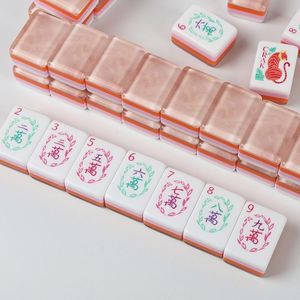 166pcs 30mm Mini American <b>Mahjong</b> <b>Set</b> 4 Layer Acrylic Crystal Colorful Transparent Tiles Lightweight Portable Travel Game <b>Set</b> - Product Image 1