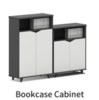 Meubles de bureau en bois, en MDF, personnalisés, à 2 portes, armoires de rangement pour bureau, usine chinoise