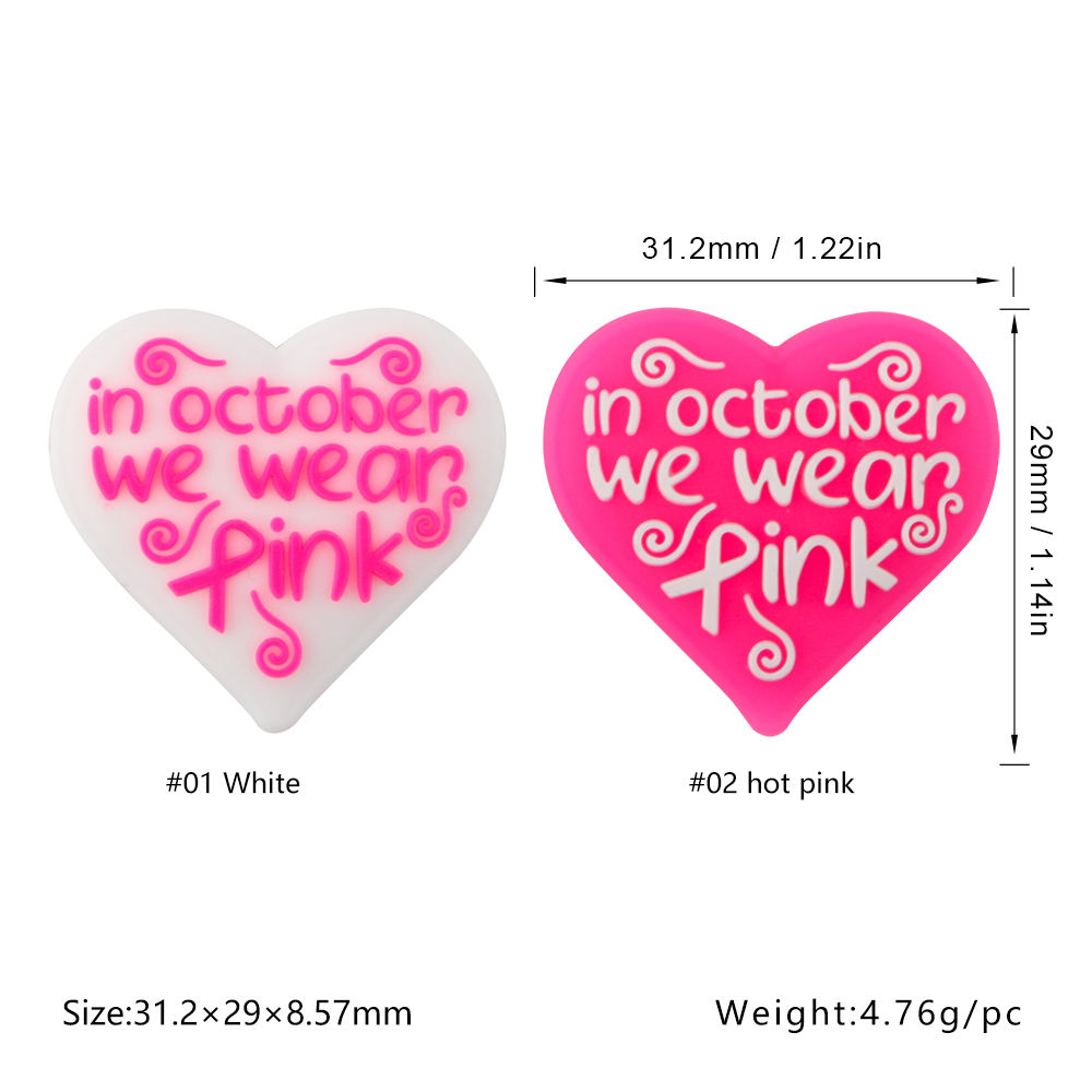 Love Ribbon Focal bead Mix SA351