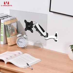 Montaje en V Brazo de resorte de gas flexible y ajustable Montaje en pared para monitor de pantalla única de 13 "-32" - Product Image 1