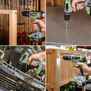 Bộ dụng cụ cầm tay khoan/vặn vít dùng pin Lithium-ion không dây mạnh mẽ, tốc độ biến thiên, thích hợp cho việc tự làm - Product Image 6