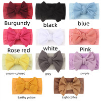 Bandeau pour enfants en nylon avec nœud papillon mignon pas cher pour bébé